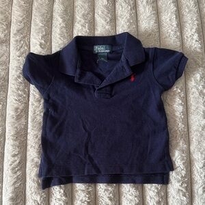 Polo by Ralph Lauren Kids Navy Polo Shirt with Red Logo